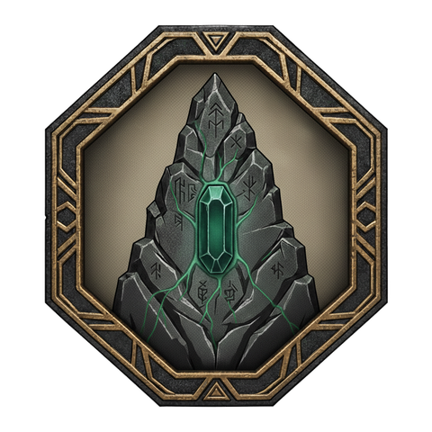 Lithomant Order stone crystal emblem